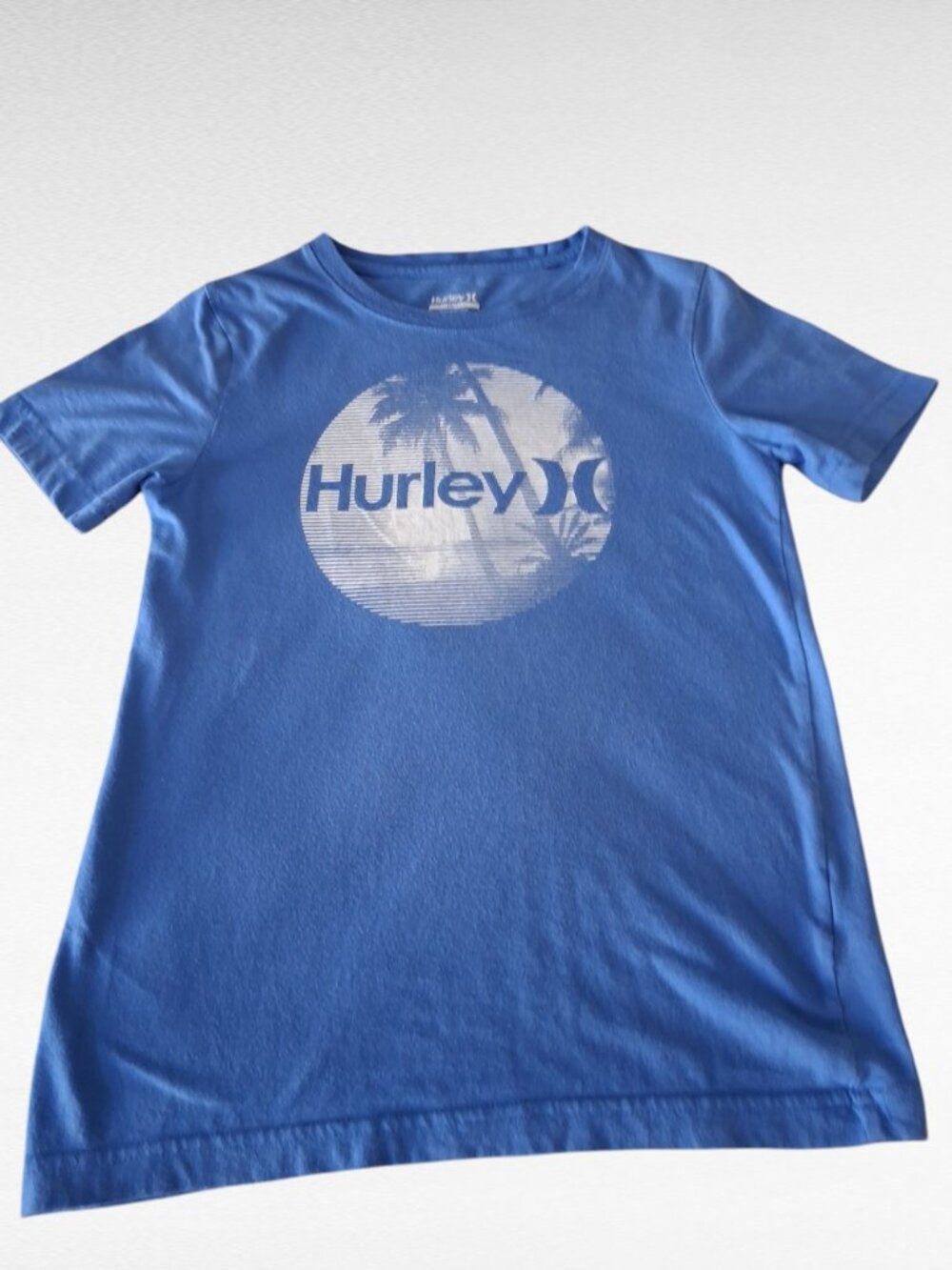 Hurley Blue Graphic Logo Tee boys size 10/12